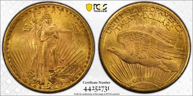 1924-S $20 MS64