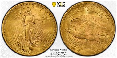 1924-S $20 MS64