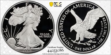 2021-S $1 Silver Eagle - Type 2 PR70DCAM
