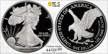 2021-S $1 Silver Eagle - Type 2 PR70DCAM