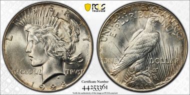 1928 $1 MS64