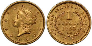 1853 G$1 AU55
