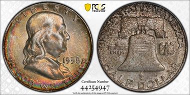 1958-D 50C MS66+ FBL