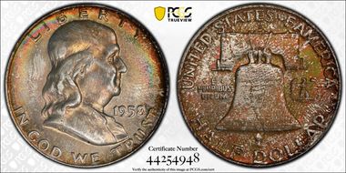 1958-D 50C MS66+ FBL