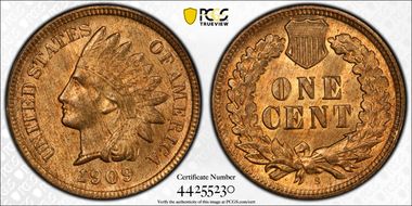 1909-S 1C Indian MS65RB