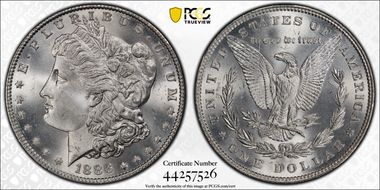 1886 $1 MS66