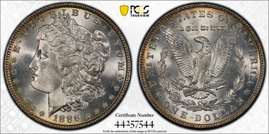 1886 $1 MS67