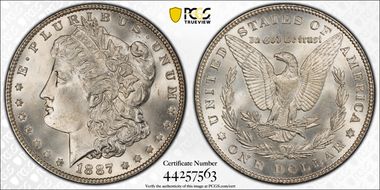 1887 $1 MS67