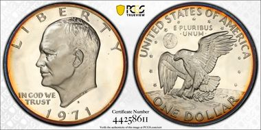 1971-S $1 Silver PR68DCAM