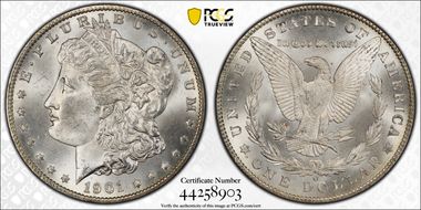 1901-O $1 MS65+ 