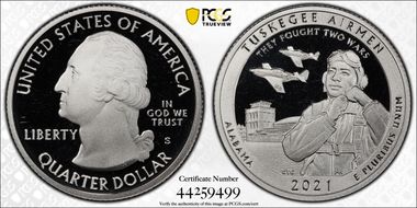 2021-S 25C Tuskegee Airmen NP- Silver Limited Edition Proof Set - First Strike PR69DCAM