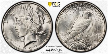 1927-D $1 MS62