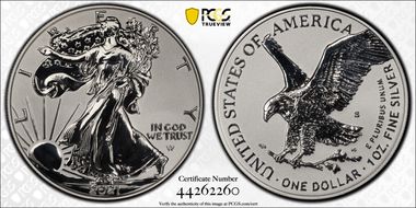 2021-S $1 Silver Eagle Rev PR - Type 2 Designer Edition PR69