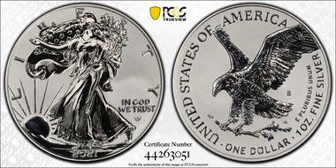 2021-S $1 Silver Eagle Rev PR - Type 2 Designer Edition PR69