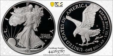 2021-S $1 Silver Eagle - Type 2 PR70DCAM