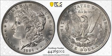 1884-O $1 MS64