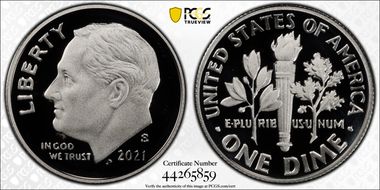 2021-S 10C Silver Limited Edition Proof Set - First Strike PR70DCAM