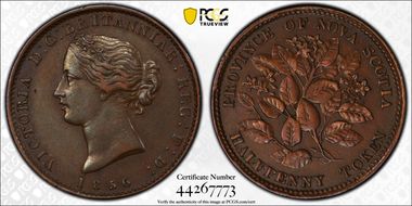 1856 1/2D NS-5A1 BR-876 AU50BN