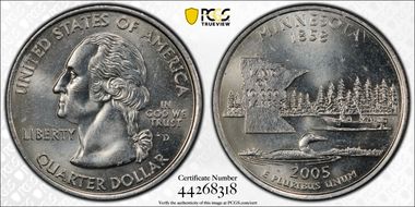 2005-D 25C Minnesota MS63