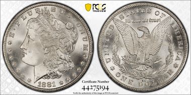 1881-CC $1 MS66+