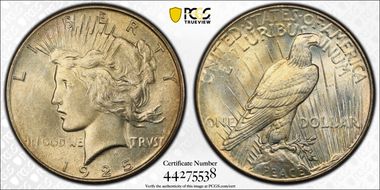 1925 $1 MS66+ 