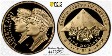 2021-W $5 Nat'l Law Enforcement Mem. PR70DCAM