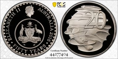 2016 20C 50 Yrs Decimal Currency PR70DCAM