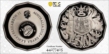 2016 50C 50 Yrs Decimal Currency PR69DCAM