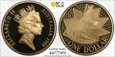 1988 $1 Aboriginal Art MS68