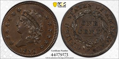 1812 1C S-290, Small Date N1BN