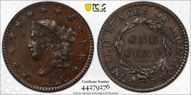 1820 1C N-9, Large Date N1BN