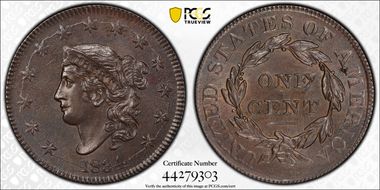 1834 1C N-6, Large Letters N1BN