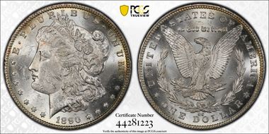 1890-CC $1 MS62
