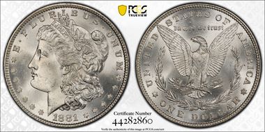 1881 $1 MS66