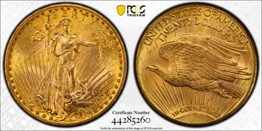 1914-D $20 MS65+