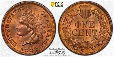 1885 1C MS65+ RB
