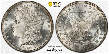 1881-S $1 MS65+ 