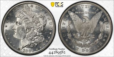 1881-S $1 MS62