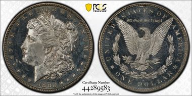 1880-S $1 VAM 12 Checkmark MS62DMPL