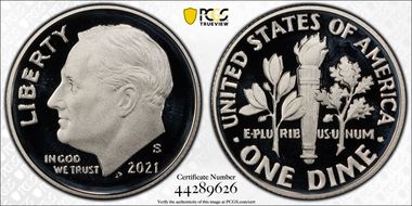 2021-S 10C Silver Limited Edition Proof Set - First Strike PR70DCAM