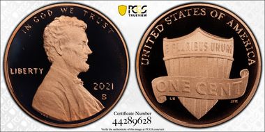 2021-S 1C Shield  First Strike PR69DCAM