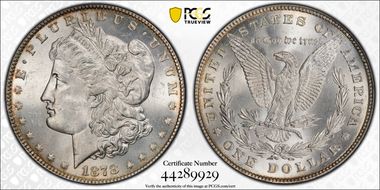 1878 8TF $1 MS63