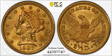 1907 $2.50 MS64