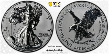 2021-S $1 Silver Eagle Rev PR - Type 2 Designer Edition - First Strike PR70