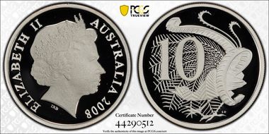 2008 10C Silver PR70DCAM