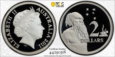 2011 $2 Silver PR69DCAM
