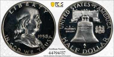 1958 50C PR66
