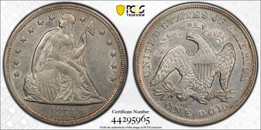 1871 $1 AU53
