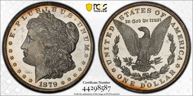1879-O $1 MS62DMPL