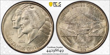 1939-D 50C Arkansas MS66